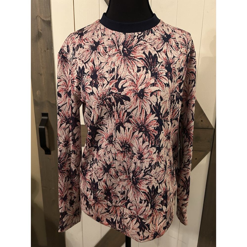 Foray Golf NWT Sweater Floral Pink Navy White